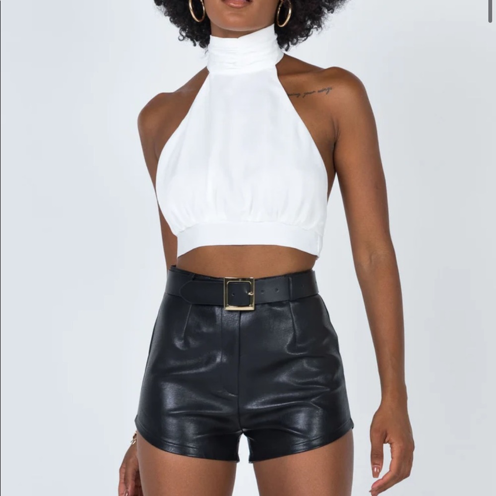 Princess Polly Sienna Leather Shorts